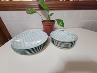 Juego de café porcelana floral