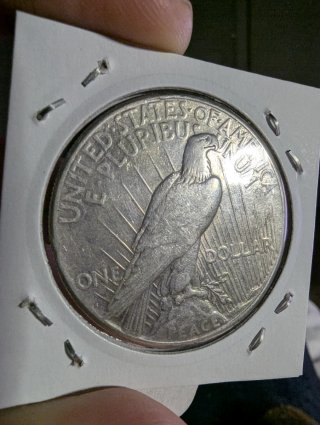 USA 1 dólar 1922s Peace plata