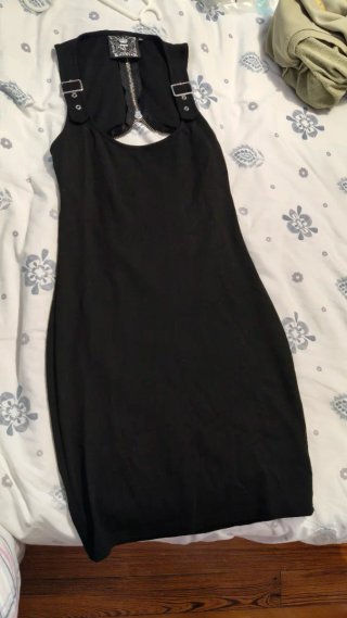 Vestido Killstar Gótico Cremallera Talla M