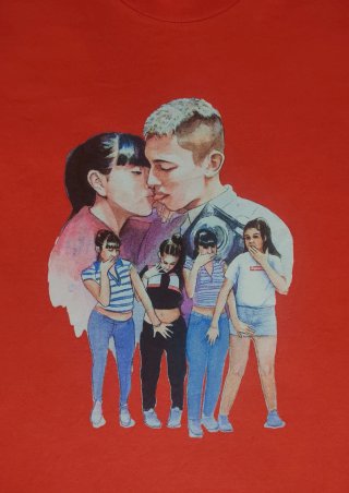 Camiseta Supreme Naranja Talla L