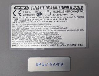 SNES 1992 PAL original con caja y mando