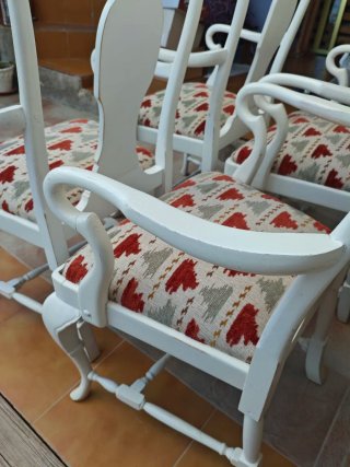 JUEGO SILLAS ISABELINAS