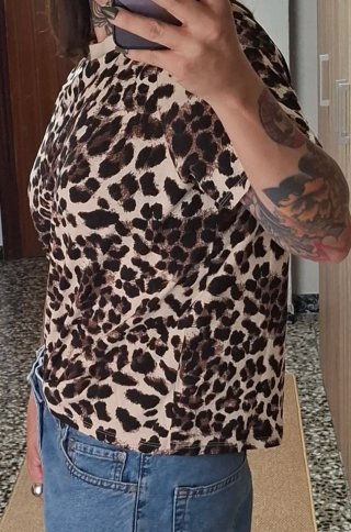 Camiseta manga corta Animal Print Primark Talla L
