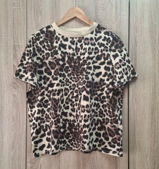 Camiseta manga corta Animal Print Primark Talla L