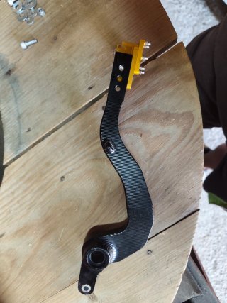 Pedal Freno JFG RACING Moto Negro/Dorado