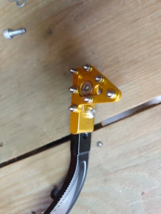 Pedal Freno JFG RACING Moto Negro/Dorado