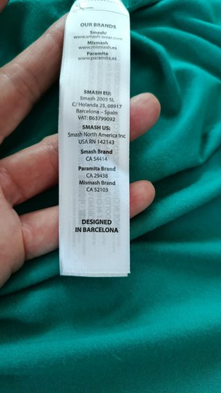 Vestido cruzado Smash! verde esmeralda Talla S