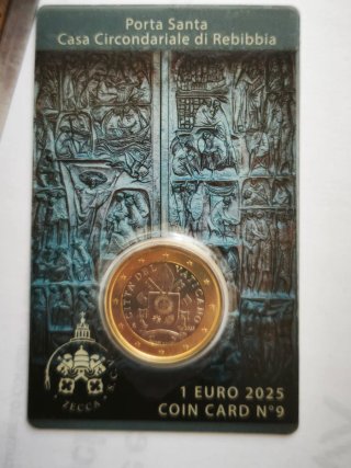 5 Monete 1€ Vaticano Porta Santa 2025