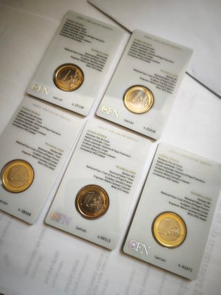 5 Monete 1€ Vaticano Porta Santa 2025