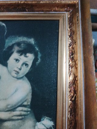 Cuadro Madre con Niño, Marco Dorado