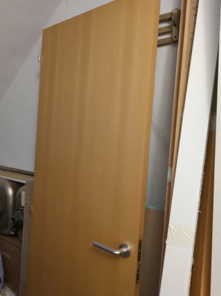 Puerta de madera maciza 72.5*203 cm