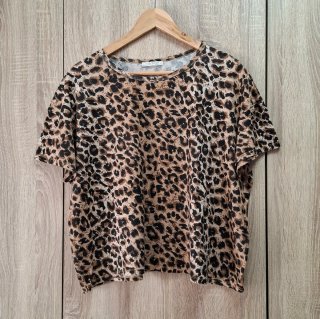 Camiseta oversize Zara Animal Print XL