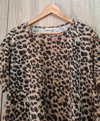 Camiseta oversize Zara Animal Print XL