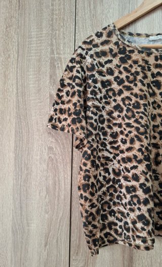 Camiseta oversize Zara Animal Print XL