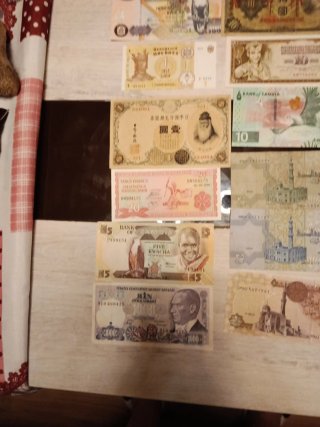 Lote de billetes de colección