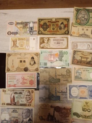 Lote de billetes de colección