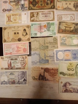 Lote de billetes de colección