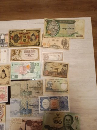 Lote de billetes de colección