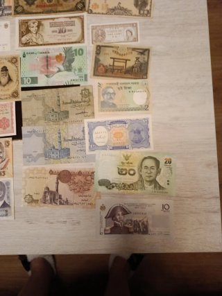 Lote de billetes de colección