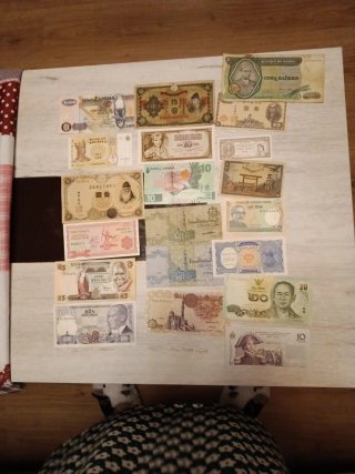 Lote de billetes de colección
