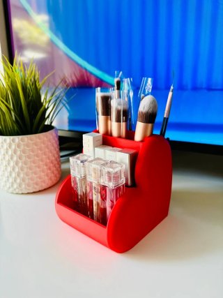 Organizador Cosméticos Corazón Rojo