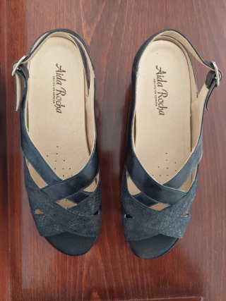 Sandalias negras mujer