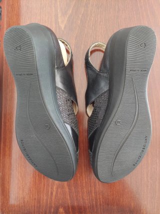 Sandalias negras mujer