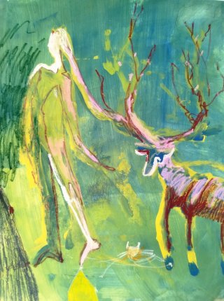 Dipinto a mano My Dear 64x50 cm