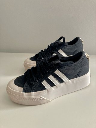 Zapatillas Adidas Nizza Negras y Blancas