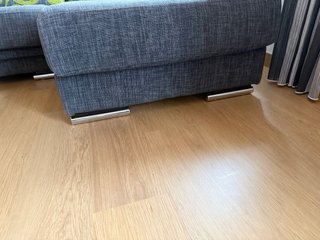 Sofá chaise longue 3 plazas gris y verde