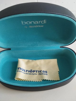 Funda gafas rígida azul. Multiópticas. Nueva