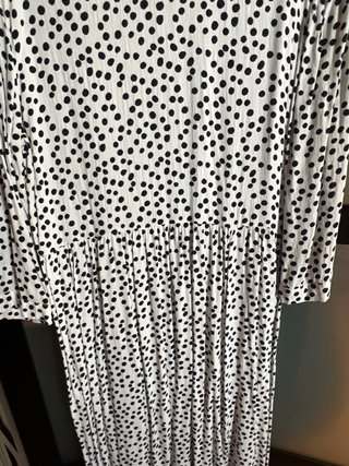 Vestido Zara lunares blanco y negro