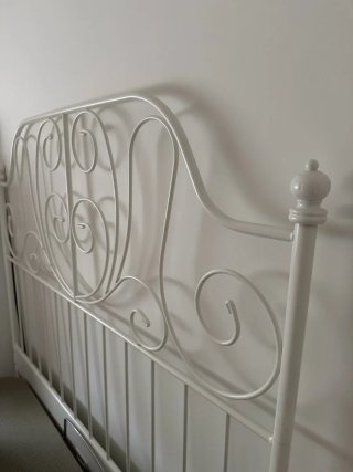 Cabecero Ikea Aluminio Blanco 135cm