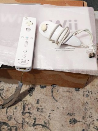 Nintendo Wii Mando + Nunchuk + Manual