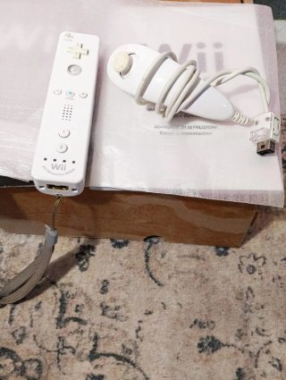 Nintendo Wii Mando + Nunchuk + Manual