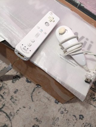 Nintendo Wii Mando + Nunchuk + Manual