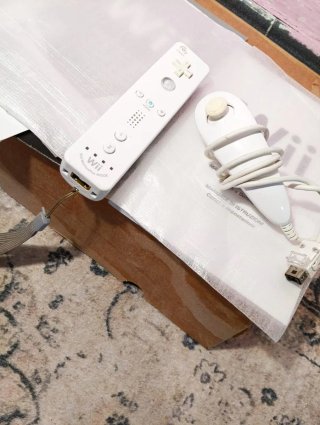 Nintendo Wii Mando + Nunchuk + Manual
