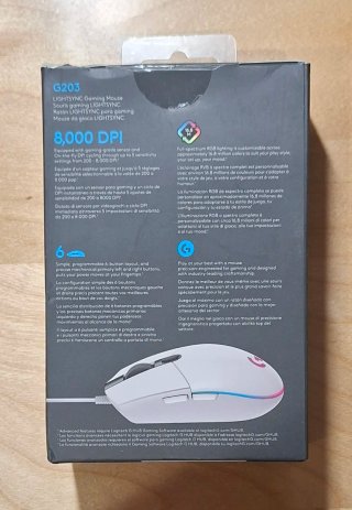Ratón Logitech G203 Blanco RGB