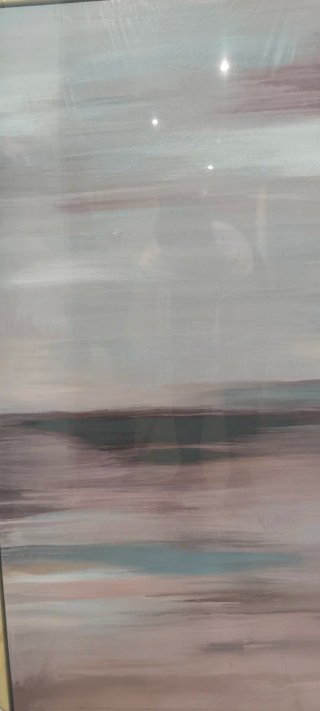 Cuadro Lienzo Abstracto Marco Madera Nuevo