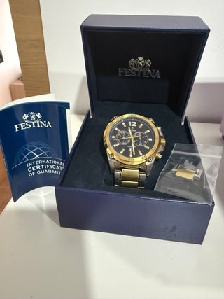 Reloj Festina Bicolor Dorado y Azul
