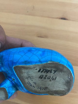 Hipopótamo William Cerámica Italia Vintage