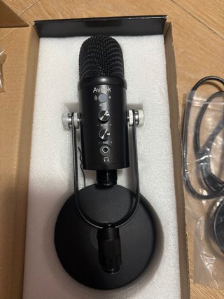 Micrófono USB Profesional Condenser Negro