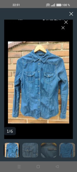 Camisa vaquera ESMARA M/38 fina verano