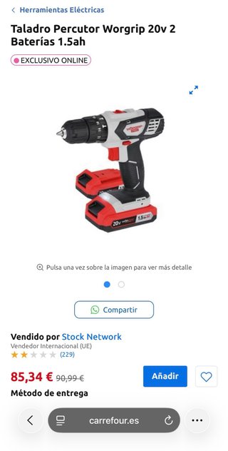 Taladro Percutor WörGrip 20V