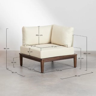 Módulo Esquinero Sofá Modular Giulia