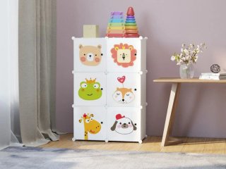 Armadietto cameretta bambini 6 cubi