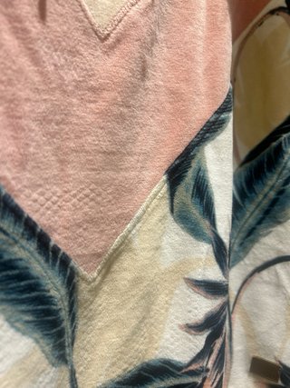 Roxy Sudadera con Capucha Floral Beige y Rosa