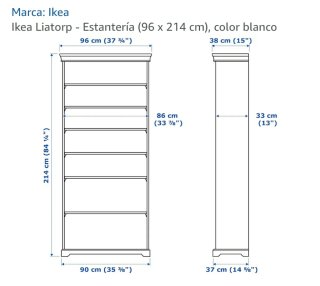 Vitrina Liatorp Ikea Madera Blanca. Liquido ya