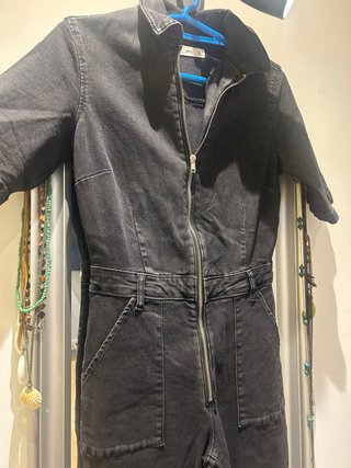 Mono Tejano Negro Mango Talla S