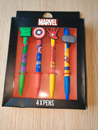Penne biro Marvel - confezione 4 pezzi